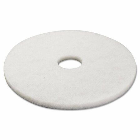 OVERTIME 17 in. dia Standard Polishing Floor Pads - White, 5PK OV3765781